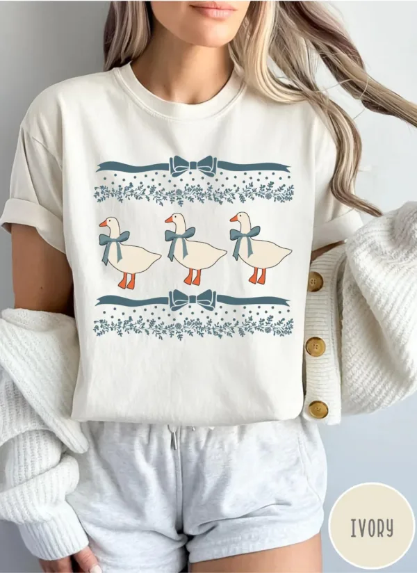 1980s-Blue-Ribbon-Goose-With-Hearts-Ugly-Shirt-Vintage-Original-Shirt-Bows-and-Adorable-Doodle-Hearts-Animal-Lover-Shirt-Duck-ShirtSV75-1-1.jpg 1980s Blue Ribbon Goose With Hearts Ugly, Vintage Original Shirt Bows and Adorable Doodle Hearts Animal Lover T-Shirt ? The Best Mother 's Day Gift